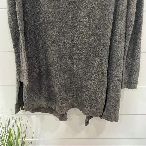Barefoot Dreams CozyChic Lite Hooded Cardigan Medium - Picture 9 of 11